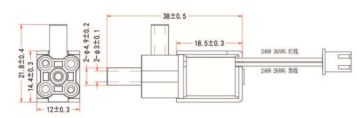 Specification of 0518GC Micro Water Solenoid Valve