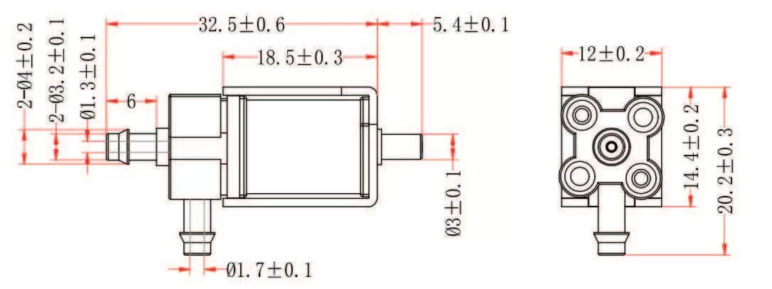 Specification of 0518GF Micro Air Valve