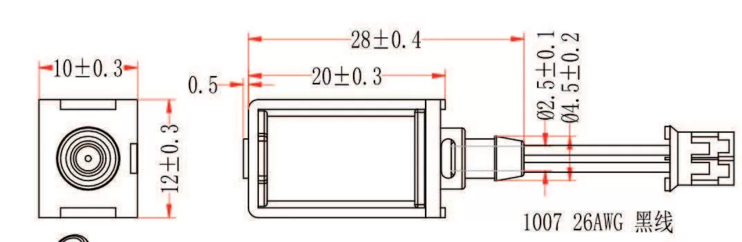 Specification of 0520GE Micro Air Valve