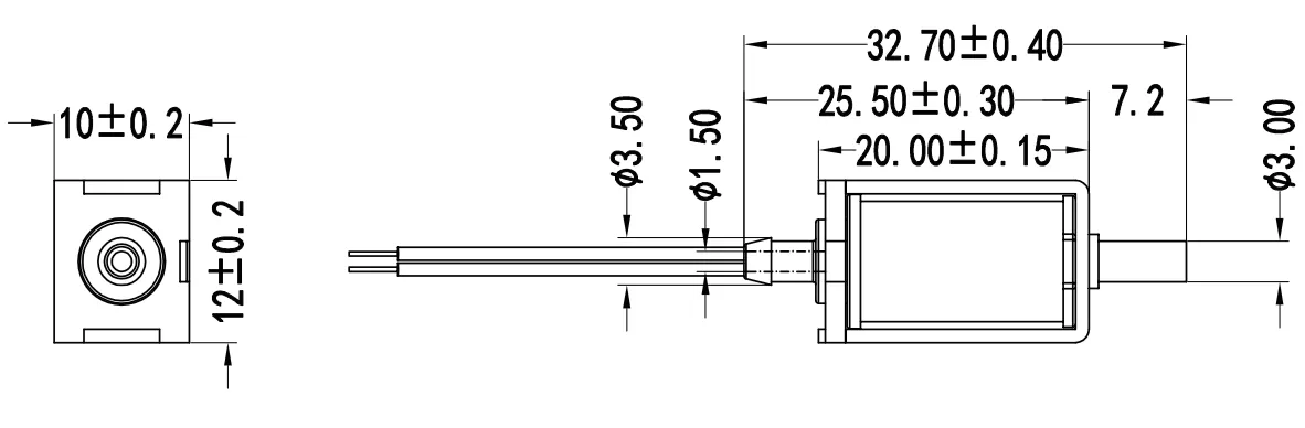 Specification of 0520GH Micro Air Valve