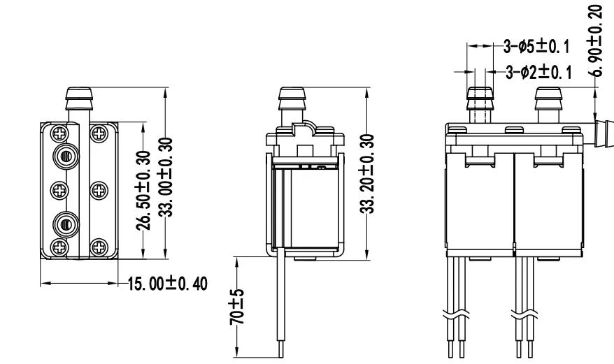 Specification of 0526GS Micro Air Valve