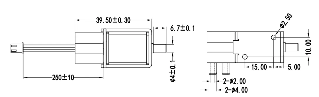 Specification of 0726GF Micro Air Valve