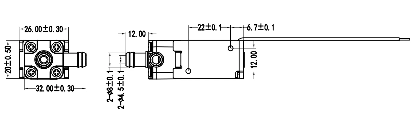 Specification of 0837GB Micro Water Solenoid Valve