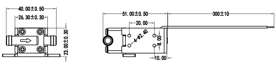 Specification of 0837GC Micro Water Solenoid Valve