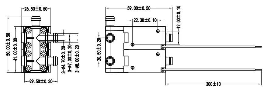 Specification of 0837GF-2 Micro Water Solenoid Valve