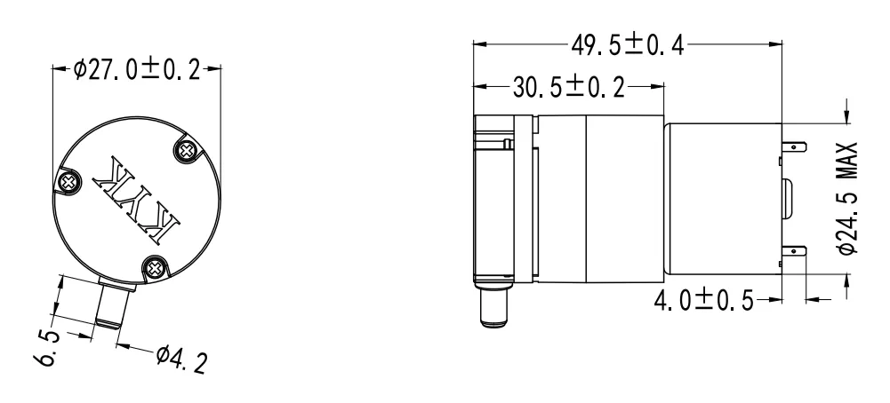 Specification of 2748TPM Micro Positive Pressure Pump