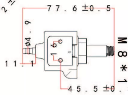 Specification of 30DCBA Direct Current (DC) Electromagnetic Pump