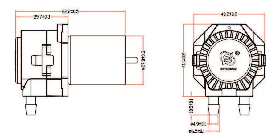 Specification of 9560 Micro Peristaltic Pump
