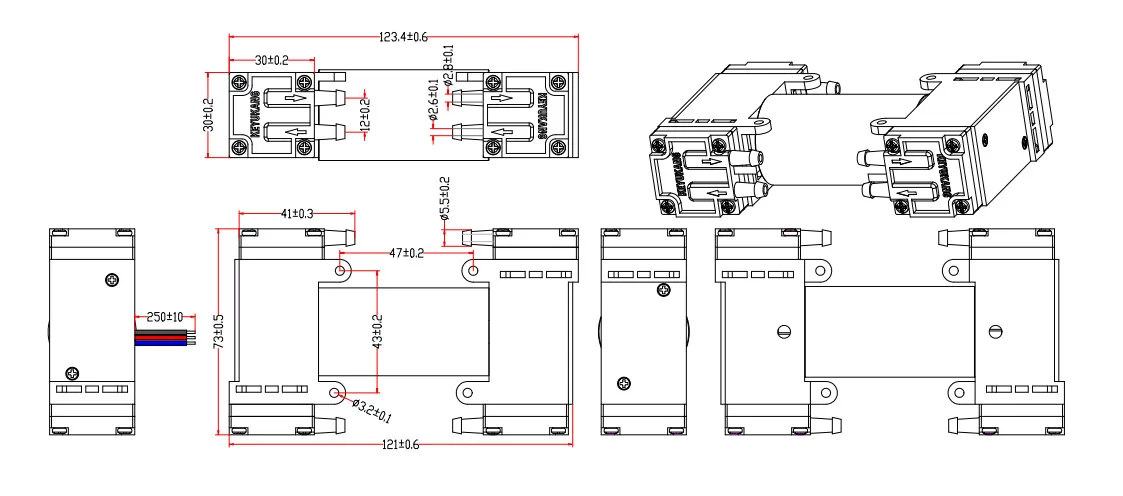 Specification of 31HPM Miniature Vacuum Pump
